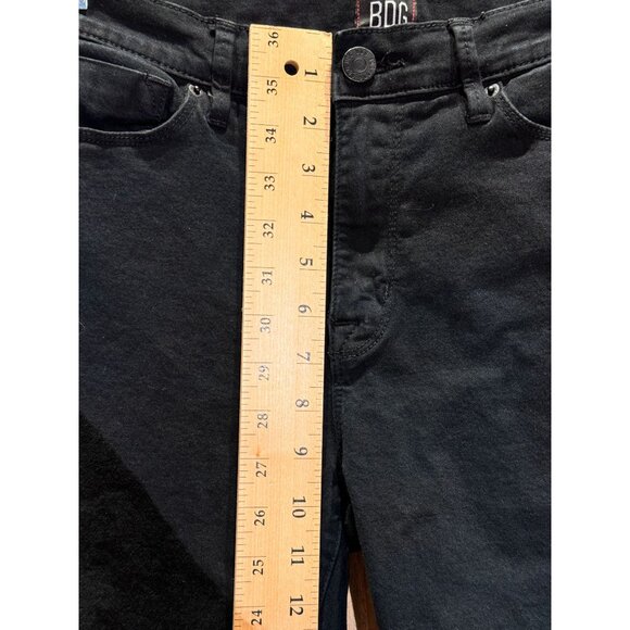 BDG Womens 26X28 Twig High-Rise Black Distressed Jeans Rocker Style Denim Urban - Picture 5 of 8
